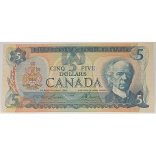 CANADA 1979 . FIVE 5 DOLLARS BANKNOTE . DODGE . KEY DATE